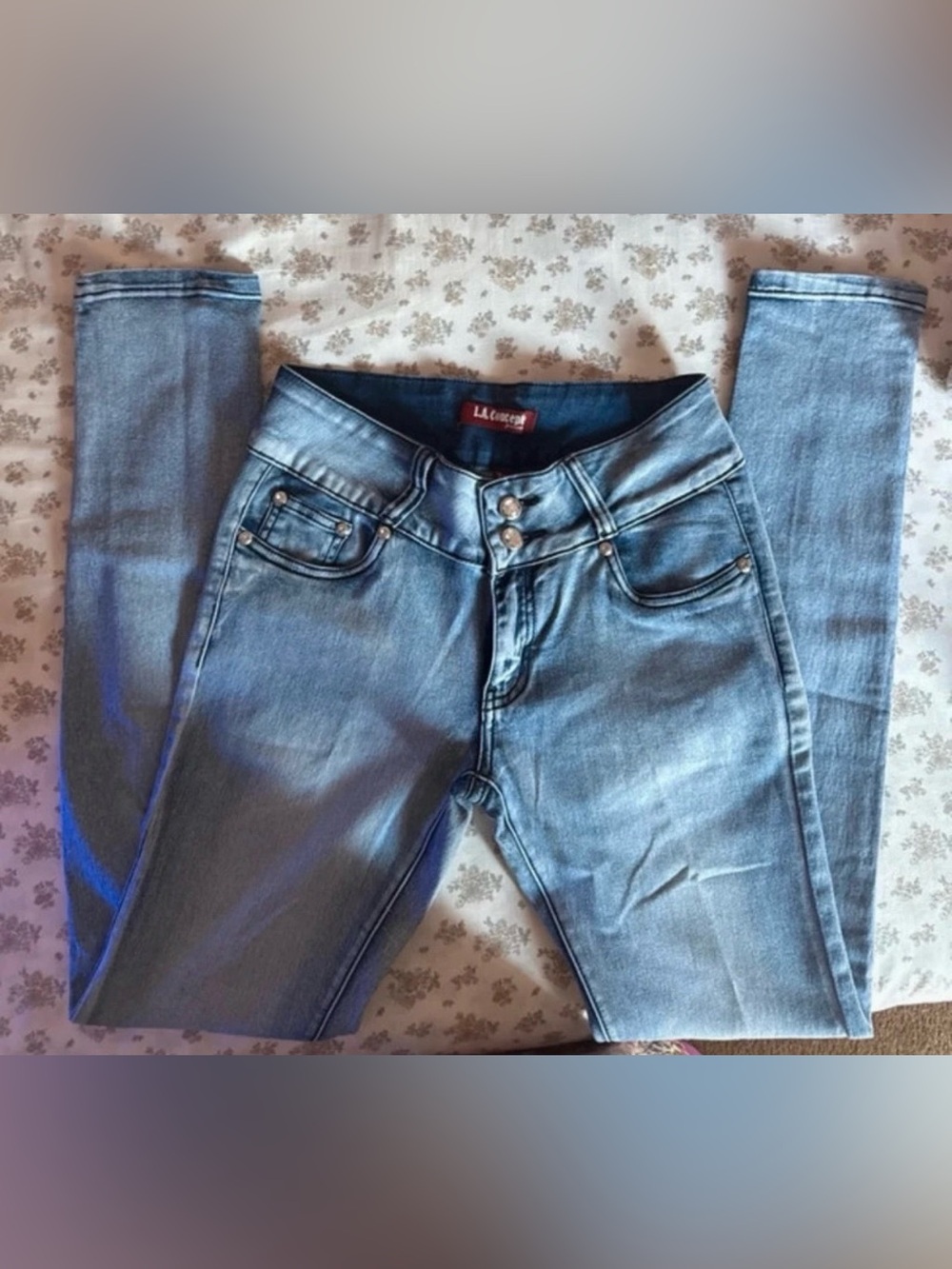 La Concept Light Blue Skinny Jeans for Women